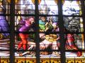 background: Stained glass.