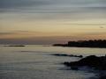 background: Sunset in Massachusetts.