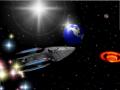 background: Spaceship Outer Space