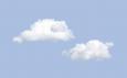background: Two clouds