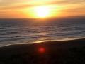 background: Sunset at Goolwa