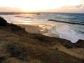 background: Rough Shoreline in Israel
