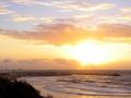 background: Sunset in Ashkelon