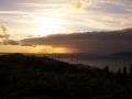 background: Astoria Bridge at Sunset