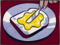 background: Lichtenstein Buttered Toast