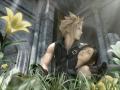 background: Cloud & Tifa in the Church - Final Fantasy VII Advent Children