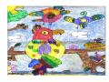 background: childs art