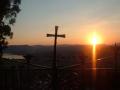 background: Sunset Cross