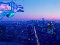 background: NYC from The Chrysler Building