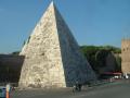 background: Pyramid in Italy