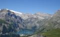 background: Lac de Tseuzier