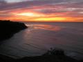 background: Palos Verdes, CA Sunset