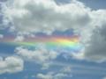 background: Rainbow clouds