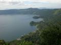 background: El Salvador Lake C.A.